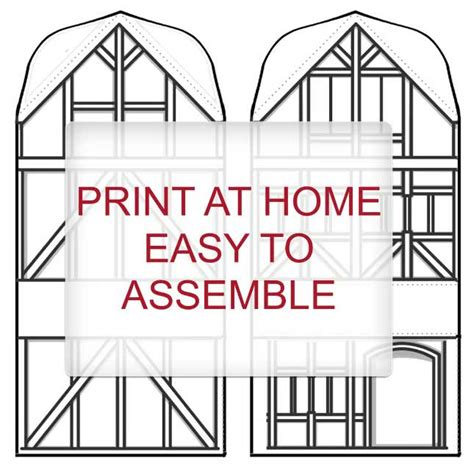 tudor house model printable